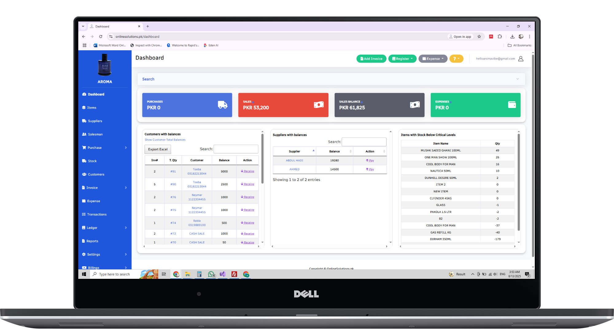 POS Dashboard
